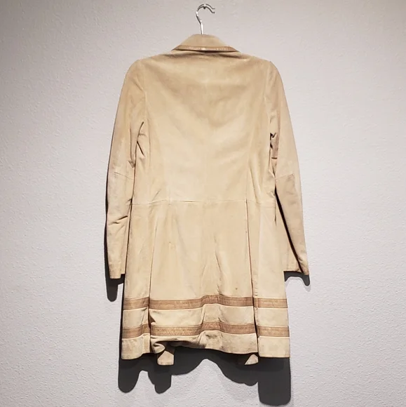 Banana Republic Suede Trench Coat - Picture 4 of 7